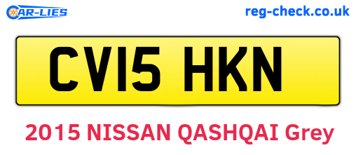 CV15HKN are the vehicle registration plates.