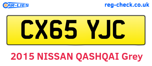 CX65YJC are the vehicle registration plates.