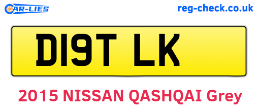 D19TLK are the vehicle registration plates.
