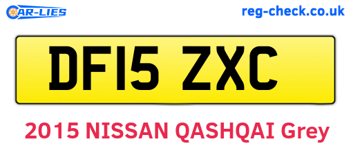 DF15ZXC are the vehicle registration plates.