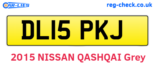 DL15PKJ are the vehicle registration plates.