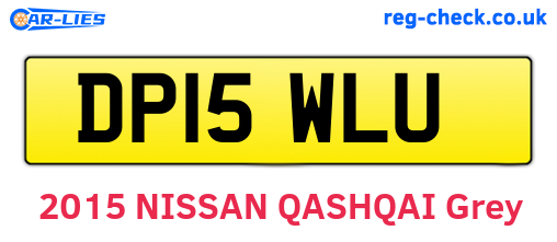 DP15WLU are the vehicle registration plates.