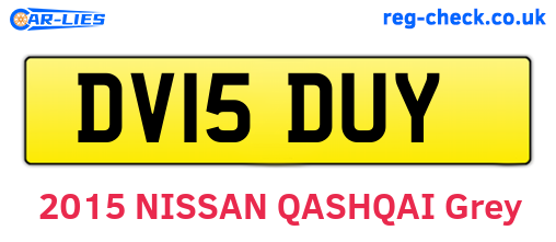 DV15DUY are the vehicle registration plates.