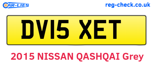 DV15XET are the vehicle registration plates.