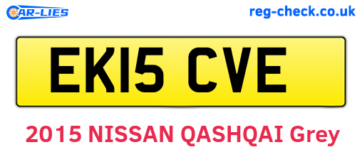 EK15CVE are the vehicle registration plates.