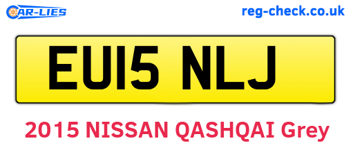 EU15NLJ are the vehicle registration plates.