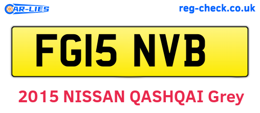 FG15NVB are the vehicle registration plates.