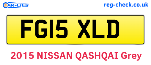 FG15XLD are the vehicle registration plates.