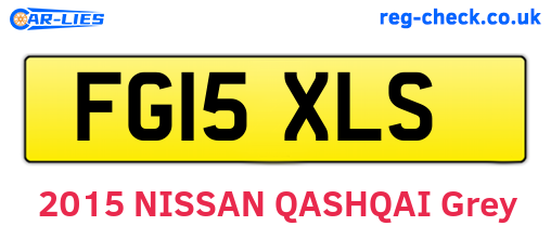 FG15XLS are the vehicle registration plates.