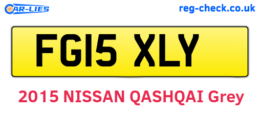 FG15XLY are the vehicle registration plates.