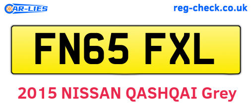 FN65FXL are the vehicle registration plates.
