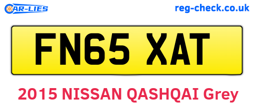 FN65XAT are the vehicle registration plates.