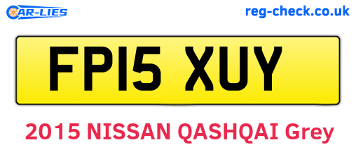 FP15XUY are the vehicle registration plates.