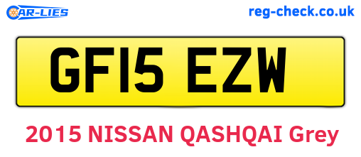 GF15EZW are the vehicle registration plates.