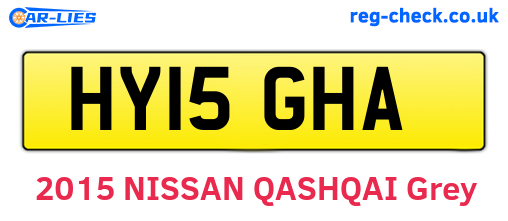 HY15GHA are the vehicle registration plates.