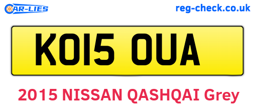 KO15OUA are the vehicle registration plates.