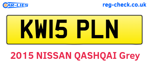 KW15PLN are the vehicle registration plates.