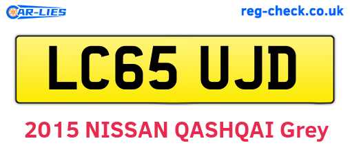 LC65UJD are the vehicle registration plates.