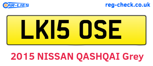 LK15OSE are the vehicle registration plates.