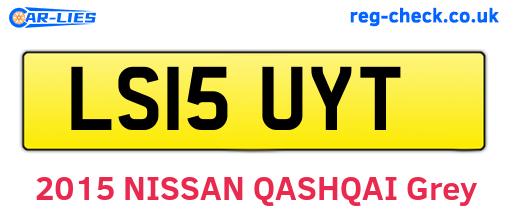 LS15UYT are the vehicle registration plates.