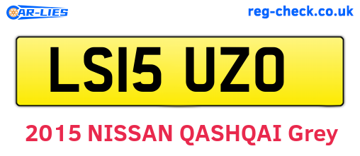 LS15UZO are the vehicle registration plates.