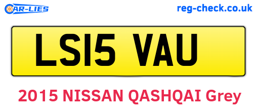LS15VAU are the vehicle registration plates.