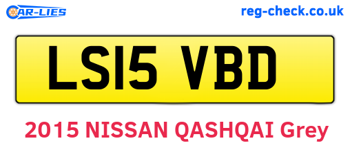 LS15VBD are the vehicle registration plates.