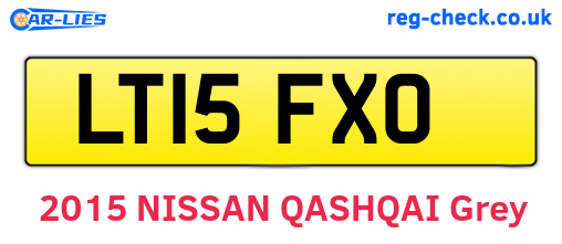 LT15FXO are the vehicle registration plates.