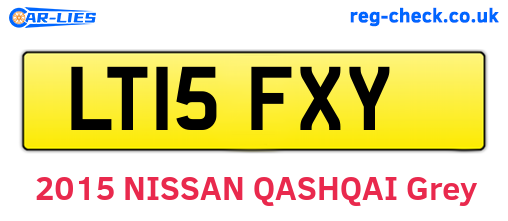 LT15FXY are the vehicle registration plates.