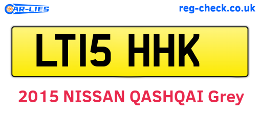 LT15HHK are the vehicle registration plates.