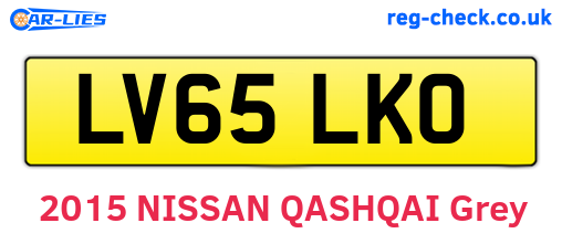 LV65LKO are the vehicle registration plates.