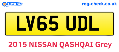 LV65UDL are the vehicle registration plates.