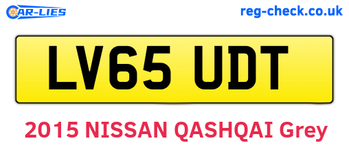 LV65UDT are the vehicle registration plates.