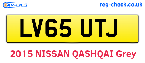 LV65UTJ are the vehicle registration plates.