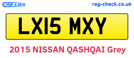 LX15MXY are the vehicle registration plates.