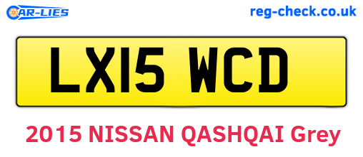 LX15WCD are the vehicle registration plates.