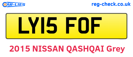LY15FOF are the vehicle registration plates.