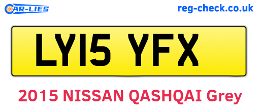 LY15YFX are the vehicle registration plates.