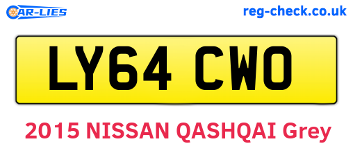 LY64CWO are the vehicle registration plates.