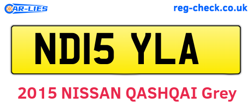 ND15YLA are the vehicle registration plates.