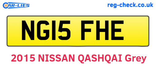 NG15FHE are the vehicle registration plates.