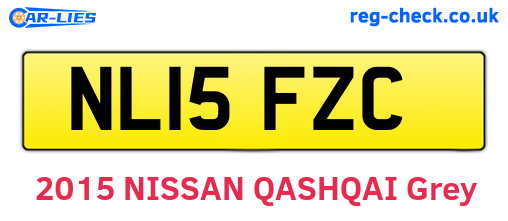 NL15FZC are the vehicle registration plates.
