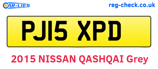PJ15XPD are the vehicle registration plates.