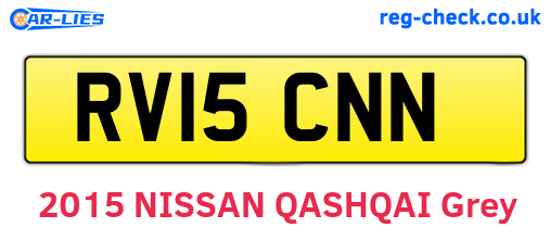 RV15CNN are the vehicle registration plates.