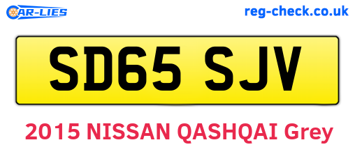 SD65SJV are the vehicle registration plates.