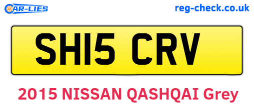 SH15CRV are the vehicle registration plates.