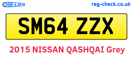 SM64ZZX are the vehicle registration plates.