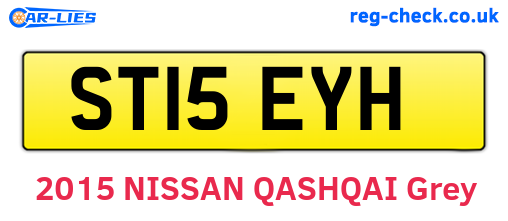 ST15EYH are the vehicle registration plates.