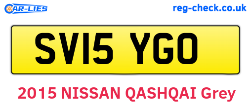 SV15YGO are the vehicle registration plates.