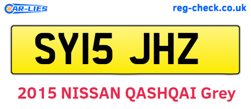SY15JHZ are the vehicle registration plates.